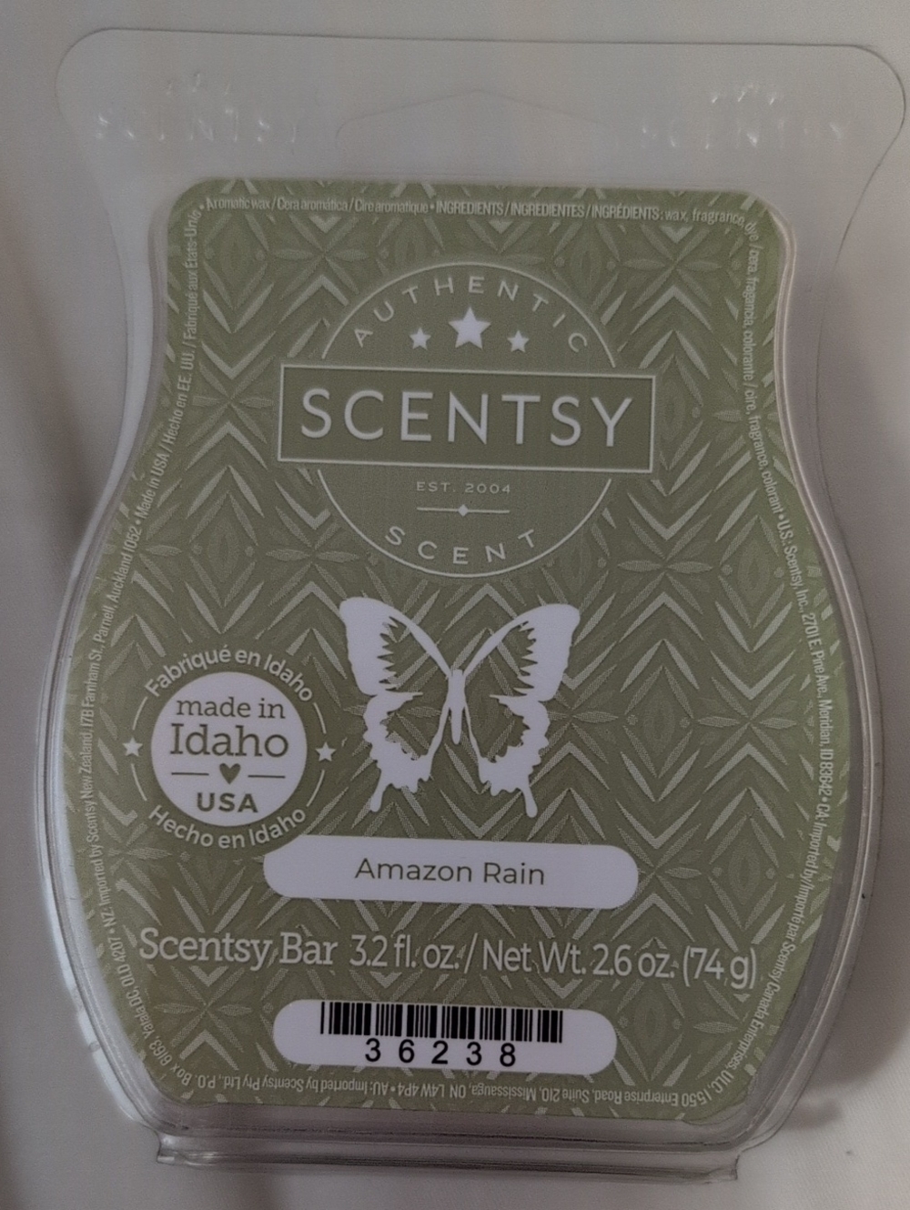 Amazon Rain Wax Bar - Sage Green